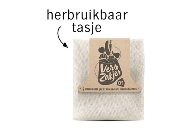 Reusable bag of retailer Albert Heijn
